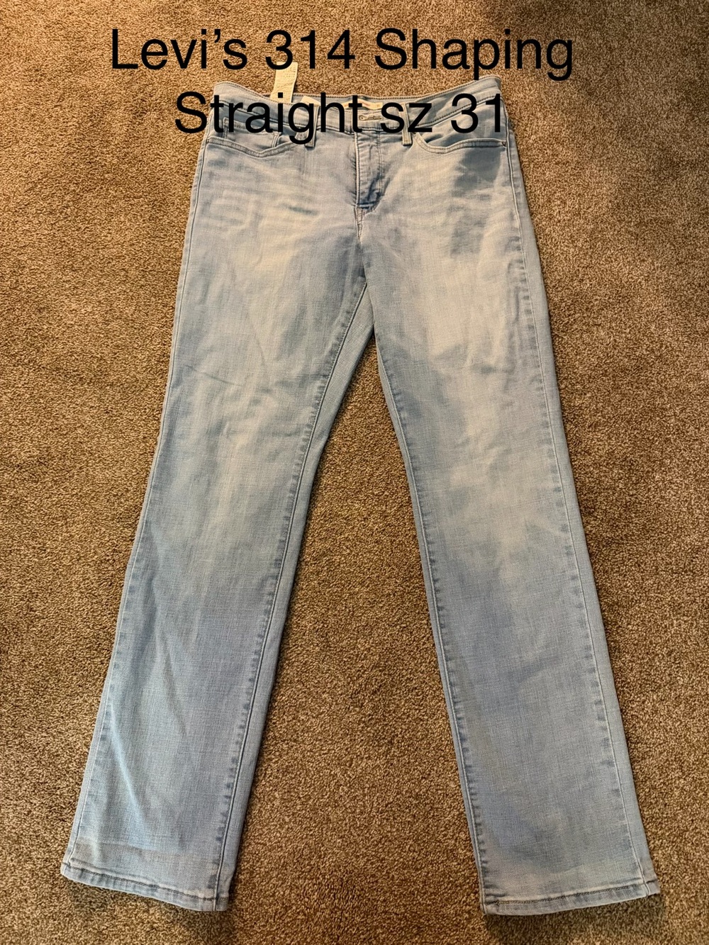 Levi's light blue straight leg women’s jeans
